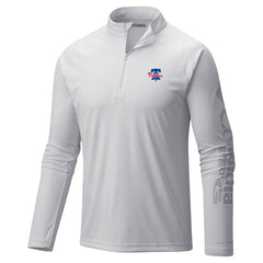 Philadelphia Phillies Columbia Terminal Tackle Raglan Omni-Shade Quarter-Zip Pullover Top - MLB