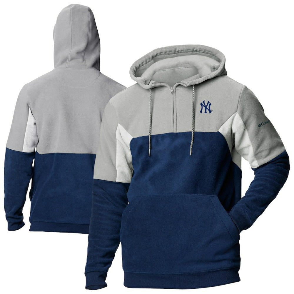 New York Yankees Columbia Lodge Fleece Quarter-Zip Hoodie - MLB