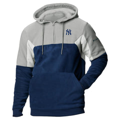 New York Yankees Columbia Lodge Fleece Quarter-Zip Hoodie - MLB