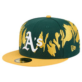 Athletics New Era Retro Pattern 59FIFTY Fitted Hat - MLB