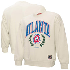Atlanta Braves Mitchell & Ness Women's Cooperstown Collection Laurel Pullover Sweatshirt - MLB