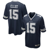 Ezekiel Elliott Dallas Cowboys Team Game Jersey Navy | Nike for Sale