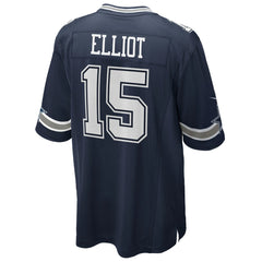 Ezekiel Elliott Dallas Cowboys Team Game Jersey Navy | Nike for Sale
