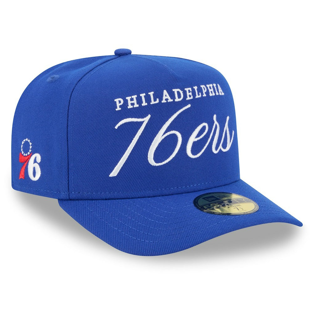 Philadelphia 76ers 2025 NBA Draft A-Frame 59FIFTY Fitted Hat Royal - NBA
