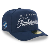 Minnesota Timberwolves 2025 NBA Draft A-Frame 59FIFTY Fitted Hat Navy - NBA