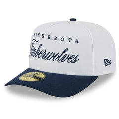 Minnesota Timberwolves 2025 NBA Draft A-Frame 59FIFTY Fitted Hat White/Navy - NBA