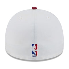 Cleveland Cavaliers 2025 NBA Draft A-Frame 59FIFTY Fitted Hat White/Wine - NBA