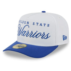 Golden State Warriors 2025 NBA Draft A-Frame 59FIFTY Fitted Hat White/Royal - NBA