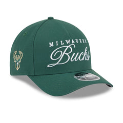 Milwaukee Bucks 2025 NBA Draft M-Crown A-Frame 9FORTY Adjustable Hat Hunter Green - NBA