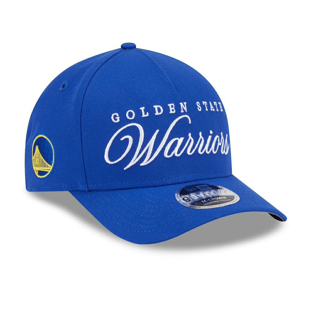Golden State Warriors 2025 NBA Draft M-Crown A-Frame 9FORTY Adjustable Hat Royal - NBA