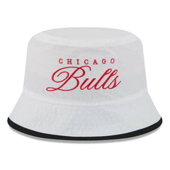 Chicago Bulls 2025 NBA Draft Nylon Bucket Hat White/Black - NBA
