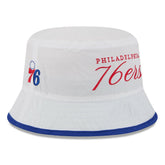 Philadelphia 76ers 2025 NBA Draft Nylon Bucket Hat White/Royal - NBA