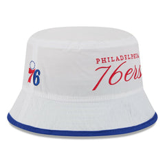 Philadelphia 76ers 2025 NBA Draft Nylon Bucket Hat White/Royal - NBA