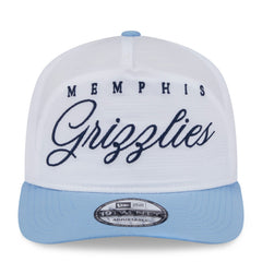 Memphis Grizzlies 2025 NBA Draft On-Stage Nylon 19TWENTY Adjustable Hat White/Light Blue - NBA