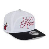 Miami Heat 2025 NBA Draft On-Stage Nylon 19TWENTY Adjustable Hat White/Black - NBA