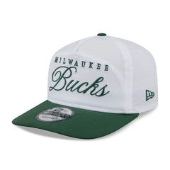 Milwaukee Bucks 2025 NBA Draft On-Stage Nylon 19TWENTY Adjustable Hat White/Hunter Green - NBA