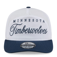 Minnesota Timberwolves 2025 NBA Draft On-Stage Nylon 19TWENTY Adjustable Hat White/Navy - NBA
