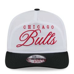 Chicago Bulls 2025 NBA Draft On-Stage Nylon 19TWENTY Adjustable Hat White/Black - NBA