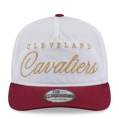 Cleveland Cavaliers 2025 NBA Draft On-Stage Nylon 19TWENTY Adjustable Hat White/Wine - NBA