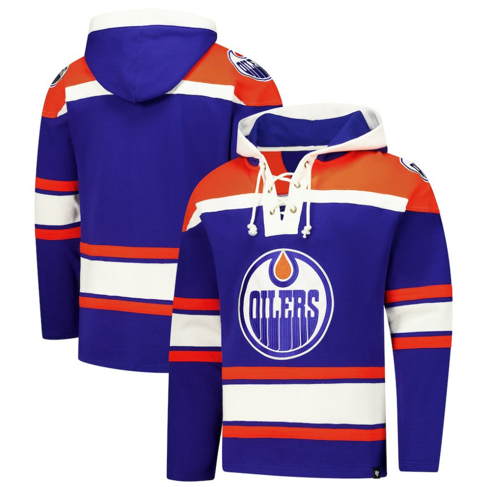 Edmonton Oilers '47 Superior Lacer Hoodie - Royal - NHL