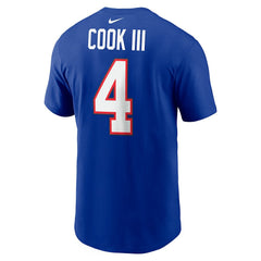 James Cook Buffalo Bills Name & Number T-Shirt Royal | Nike for Sale