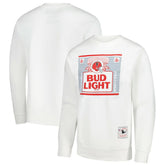 Atlanta Falcons x Bud Light The Crest Pullover Sweatshirt White | Mitchell & Ness