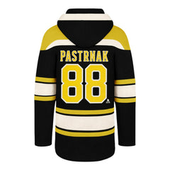 David Pastrnak Boston Bruins '47 Big & Tall Lace-up Pullover Hoodie - Black - NHL
