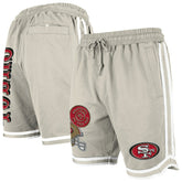 San Francisco 49ers New Era Stone Multi Patch Shorts Light Beige | NFL
