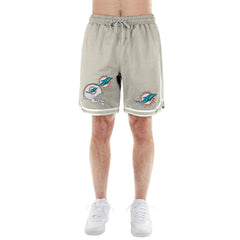 Miami Dolphins New Era Stone Multi Patch Shorts Light Beige | NFL