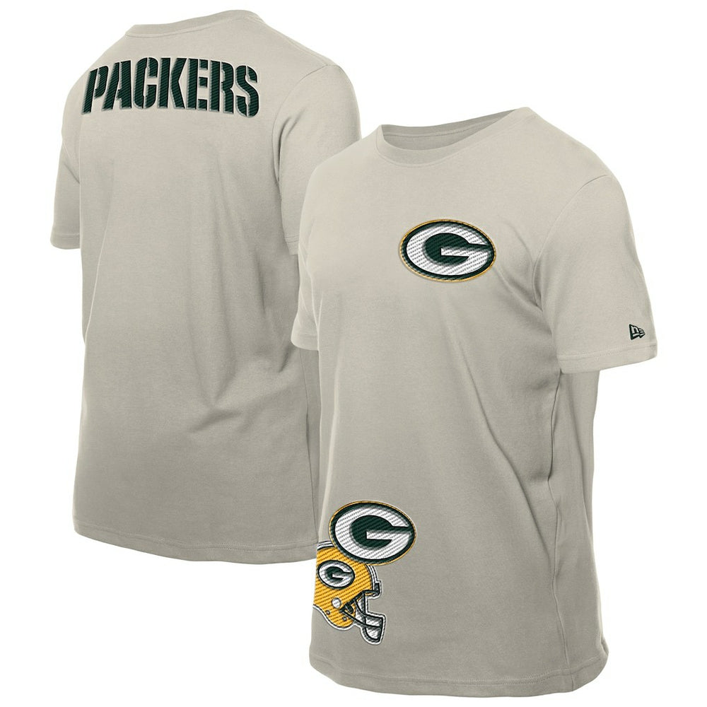 Green Bay Packers New Era Multi Patch T-Shirt Light Beige | NFL