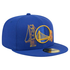 Golden State Warriors State Stitch 59FIFTY Fitted Hat Royal - NBA