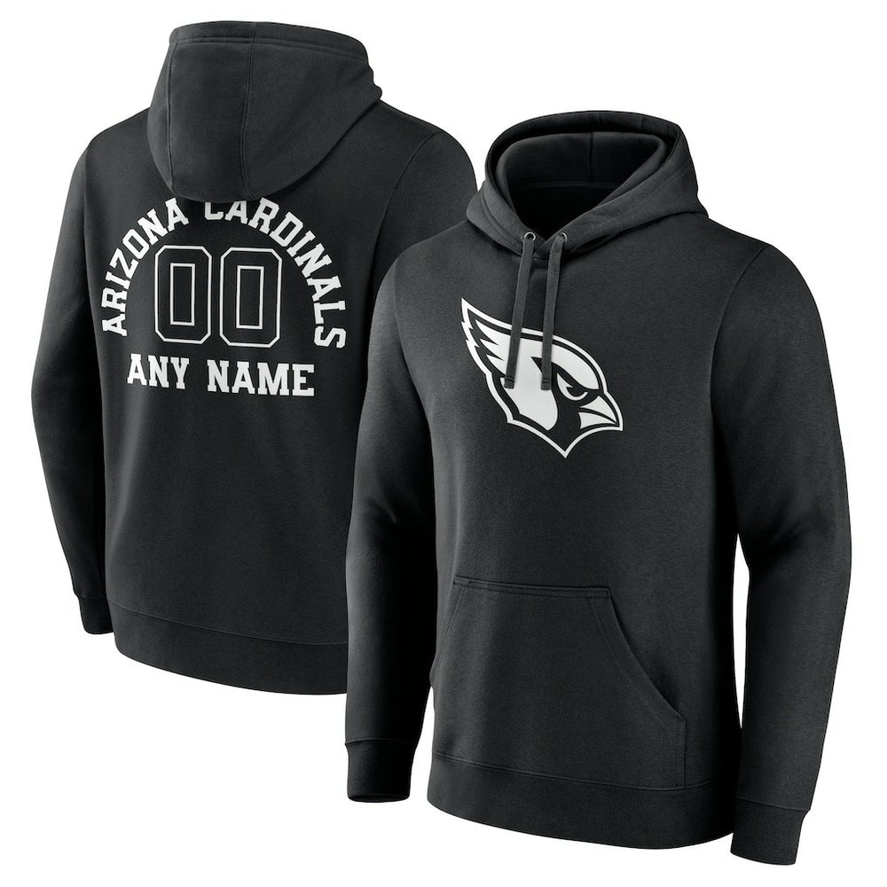 Arizona Cardinals Personalized Name & Number Pullover Hoodie Black | NFL