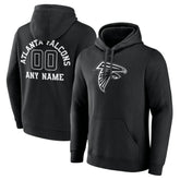 Atlanta Falcons Personalized Name & Number Pullover Hoodie Black | NFL