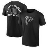 Atlanta Falcons Personalized Name & Number Monochrome T-Shirt Black | NFL
