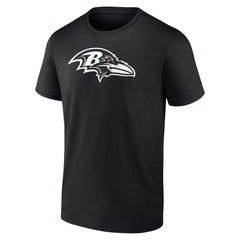 Baltimore Ravens Personalized Name & Number Monochrome T-Shirt Black | NFL