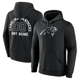 Carolina Panthers Personalized Name & Number Pullover Hoodie Black | NFL