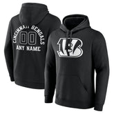 Cincinnati Bengals Personalized Name & Number Pullover Hoodie Black | NFL