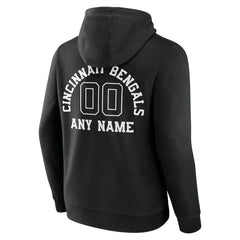 Cincinnati Bengals Personalized Name & Number Pullover Hoodie Black | NFL