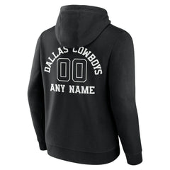 Dallas Cowboys Personalized Name & Number Pullover Hoodie Black | NFL