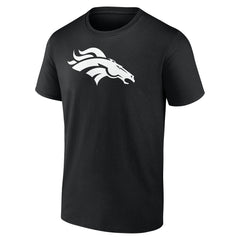 Denver Broncos Personalized Name & Number Monochrome T-Shirt Black | NFL