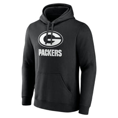 Green Bay Packers Personalized Name & Number Pullover Hoodie Black | NFL