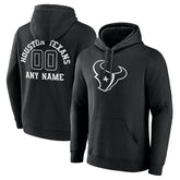 Houston Texans Personalized Name & Number Pullover Hoodie Black | NFL
