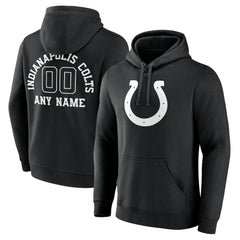 Indianapolis Colts Personalized Name & Number Pullover Hoodie Black | NFL