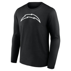 Los Angeles Chargers Personalized Name & Number Monochrome Long Sleeve T-Shirt Black | NFL
