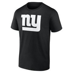 New York Giants Personalized Name & Number Monochrome T-Shirt Black | NFL