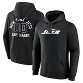 New York Jets Personalized Name & Number Pullover Hoodie Black | NFL