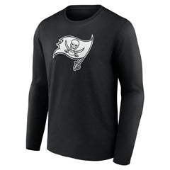 Tampa Bay Buccaneers Personalized Name & Number Monochrome Long Sleeve T-Shirt Black | NFL