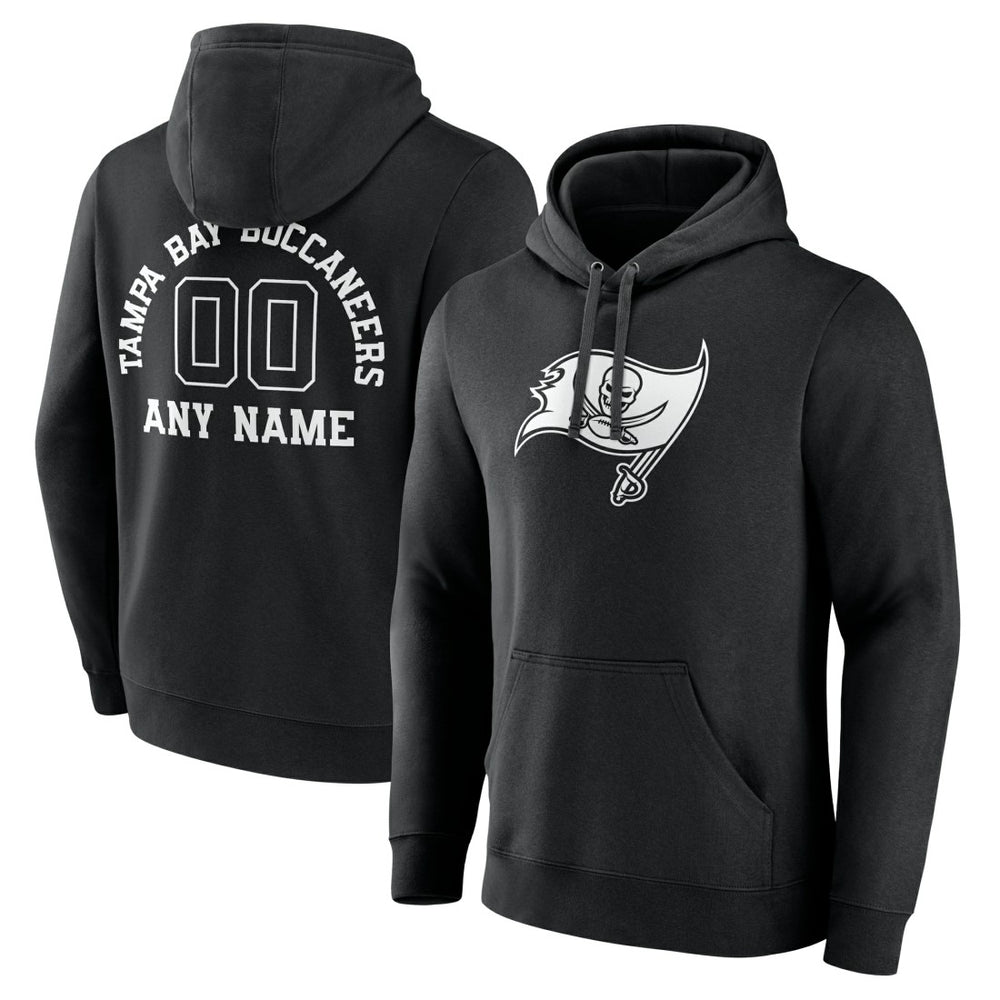 Tampa Bay Buccaneers Personalized Name & Number Pullover Hoodie Black | NFL