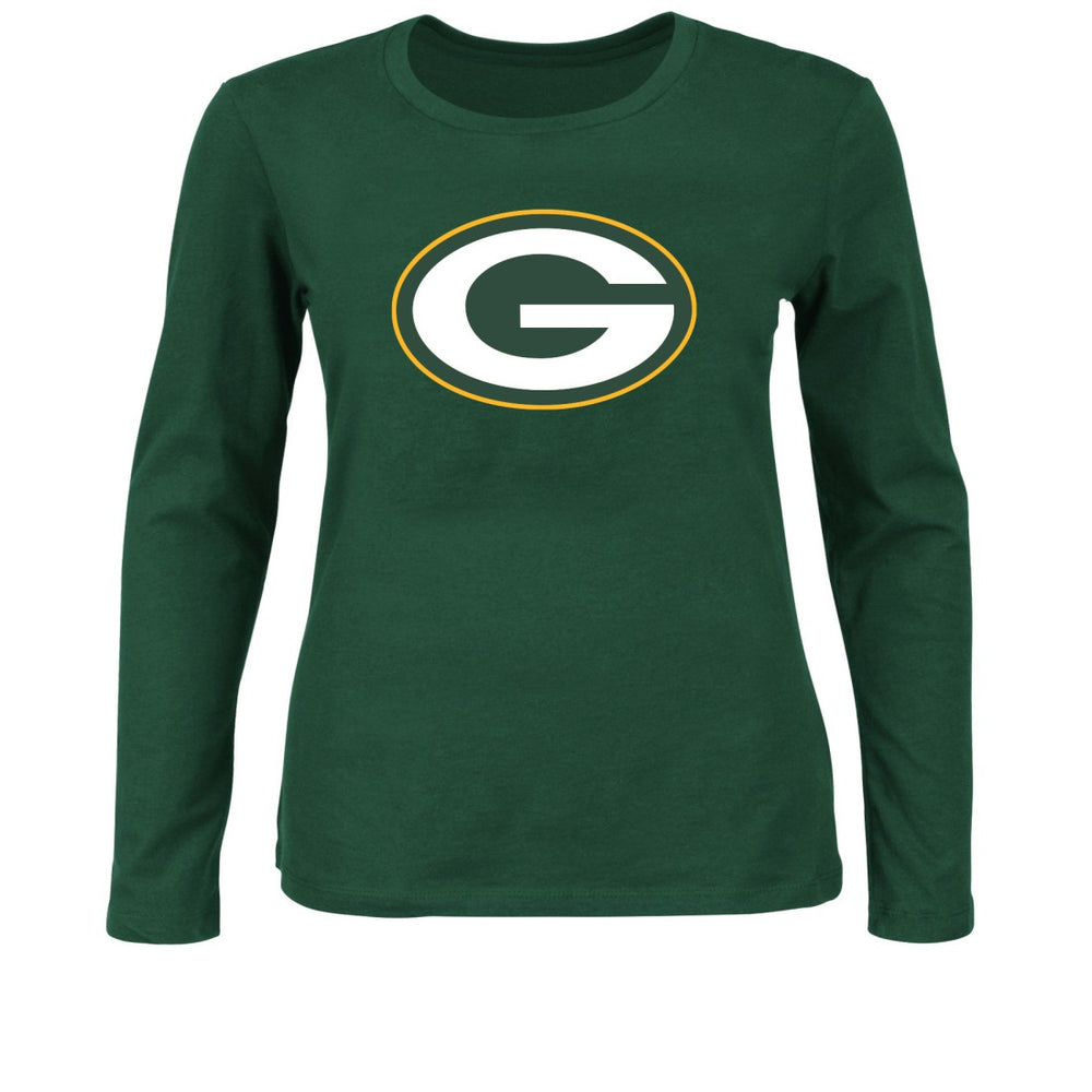 Green Bay Packers Women's Plus Size Long Sleeve T-Shirt Green | Fanatics
