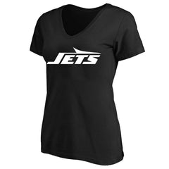 New York Jets Women's Plus Size V-Neck T-Shirt Black | Fanatics